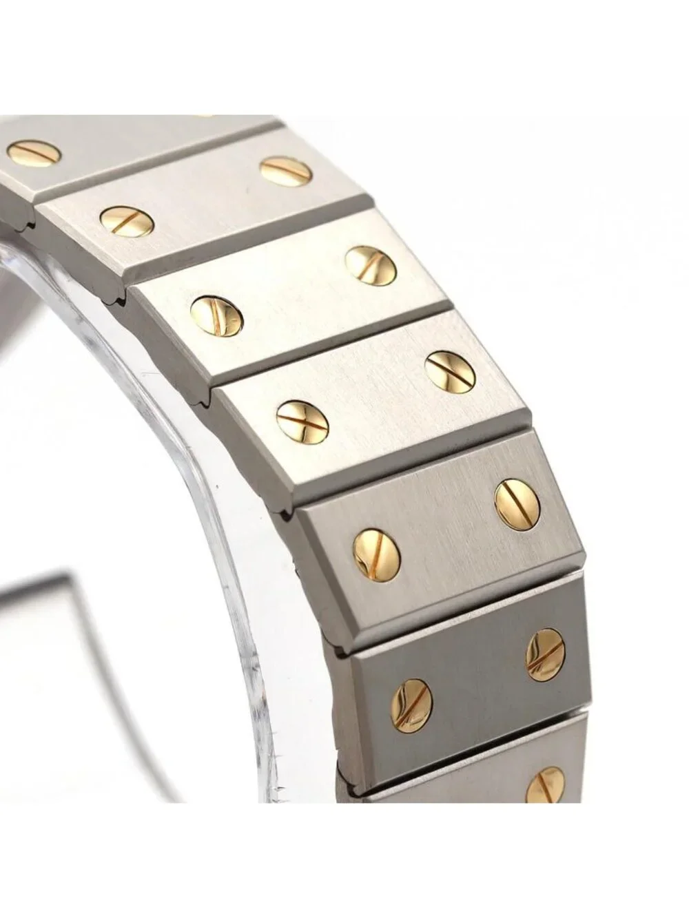 Cartier Santos Octagon LM Stainless Steel Yellow Gold Quartz Watch